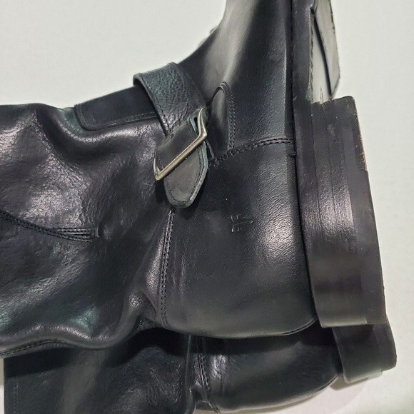 Frye Natalie Engineer Leather Boots Size 9 - Picture 6 of 16